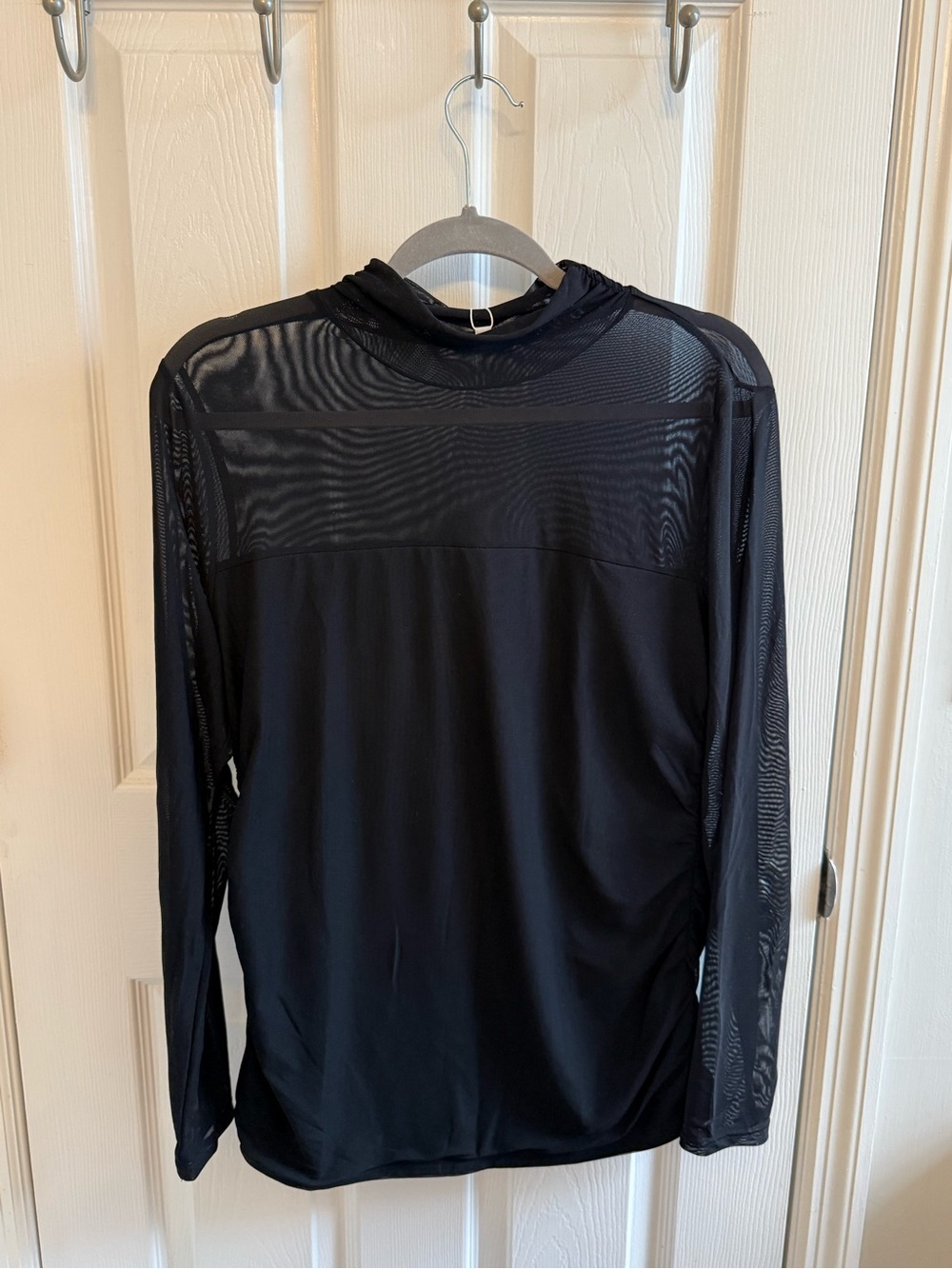Sheer black top NWT